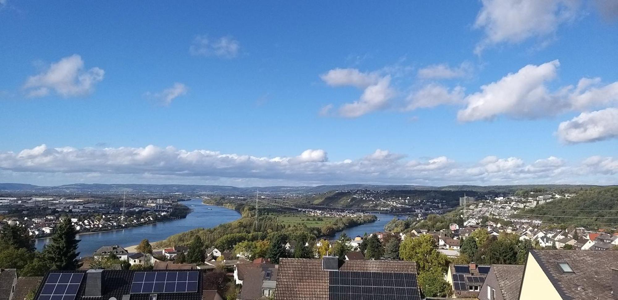 Rheinblick Am Rheinsteig Zur Festung Ehrenbreitstein Mit Balkon Und Sauna Urbar  Esterno foto