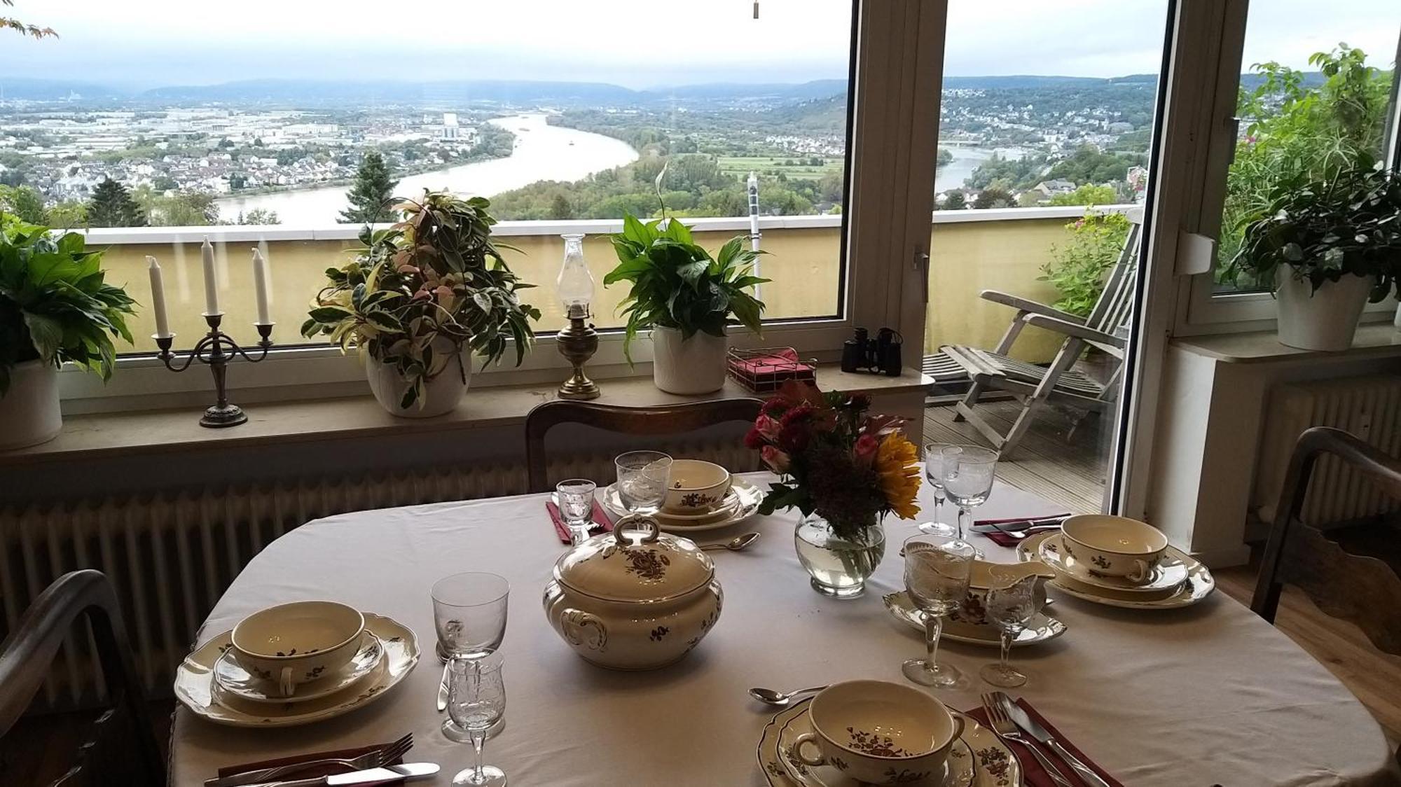 Rheinblick Am Rheinsteig Zur Festung Ehrenbreitstein Mit Balkon Und Sauna Urbar  Esterno foto